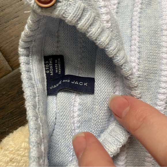 Janie and Jack sweater short and top set 0-3 - Picture 3 of 5